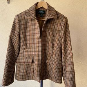 Lauren by Ralph Lauren Brown Wool Jacket Sz 10P